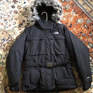North face insulated down jacket